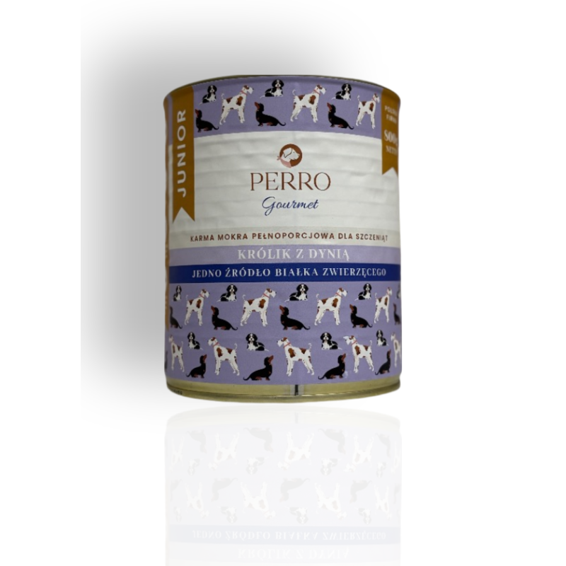 Perro gourmet junior królik z dynią 800g | Perro