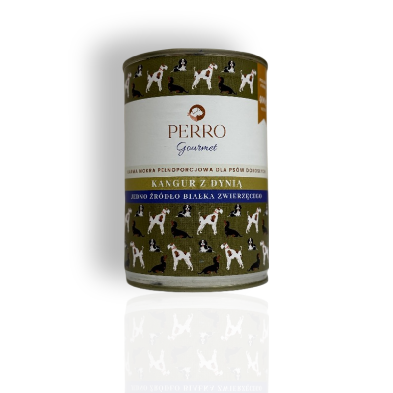 Perro gourmet kangur z dynią 400g | Perro