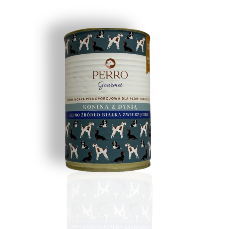 Perro gourmet konina z dynią 400g | Perro