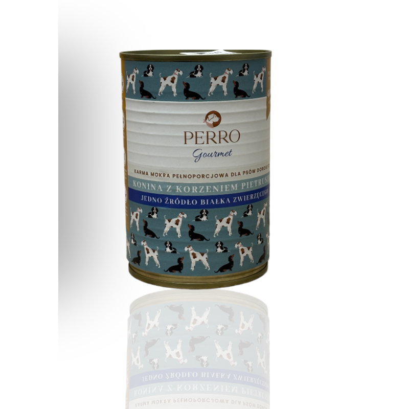 Perro Gourmet Konina z Korzeniem Pietruszki 400g | Perro