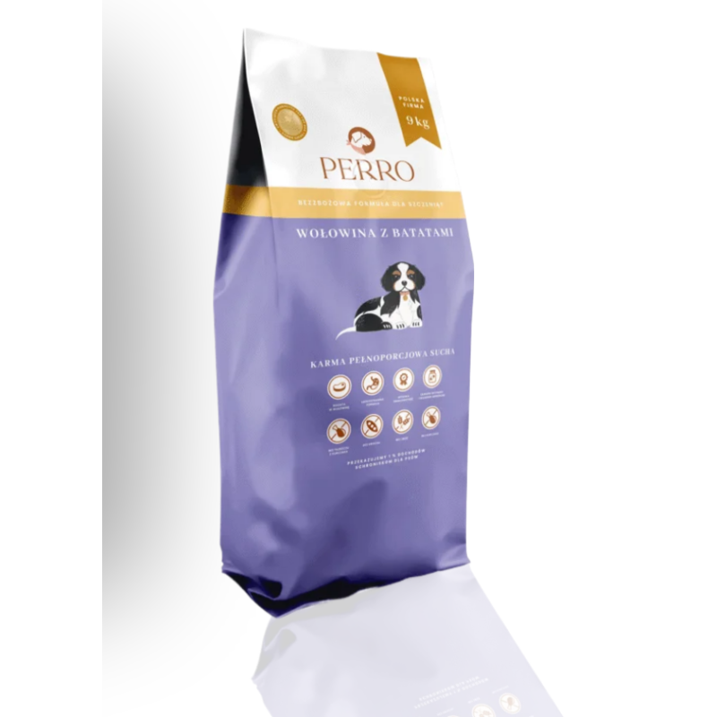 Perro junior wołowina z batatami 9 kg | Perro