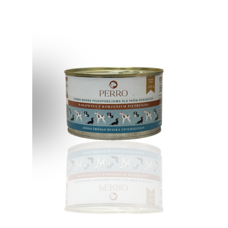 Perro Karma Wołowina/Pietruszka 410g | Perro