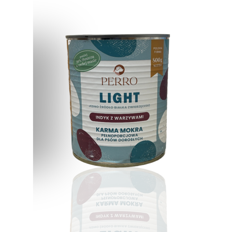 Perro Light Indyk z Warzywami 800g | Perro
