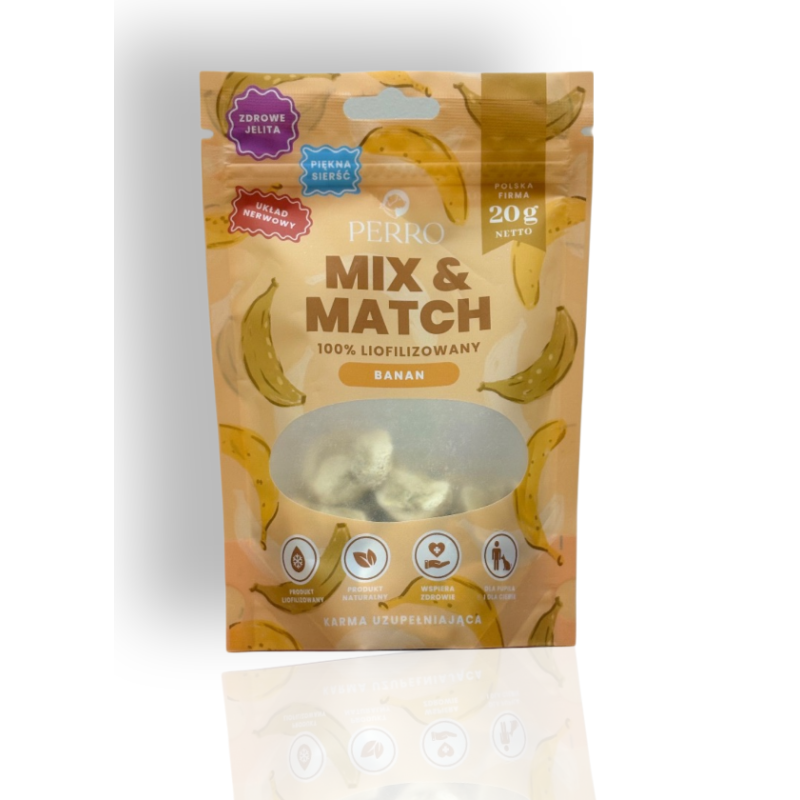 Perro mix&match banan liofilizowany 20g | Perro