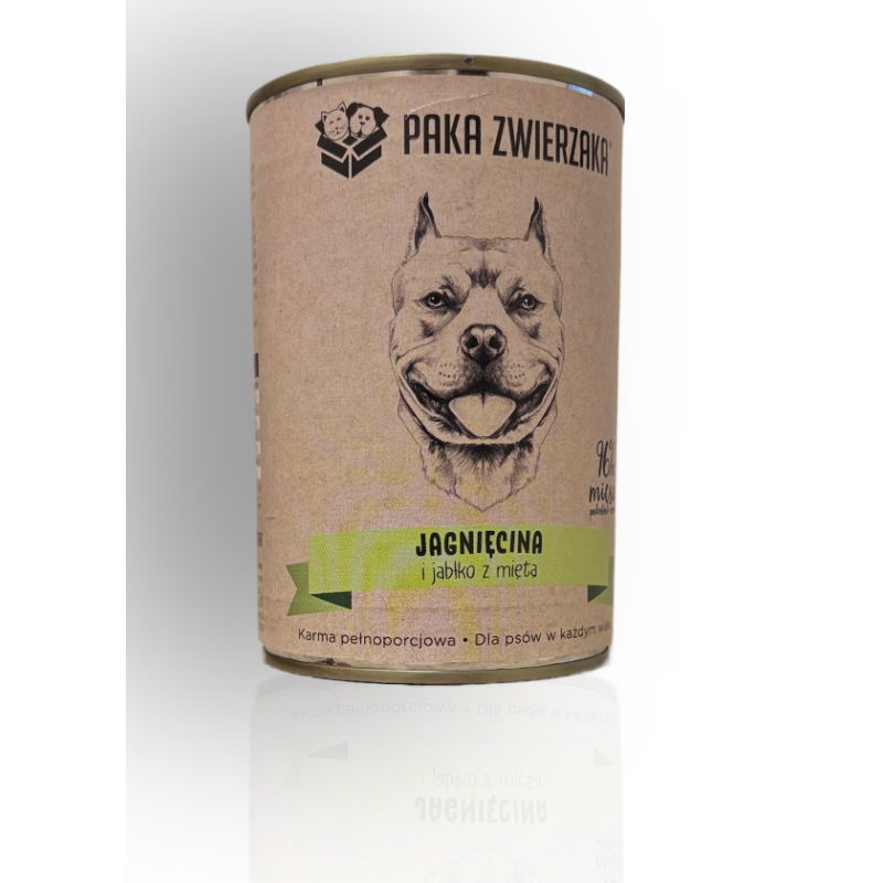 Paka Zwierzaka Jagnięcina Z Jabłkiem I Miętą 400g | Paka Zwierzaka