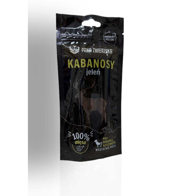 Paka Zwierzaka Kabanosy Jeleń 3szt 80g | Paka Zwierzaka