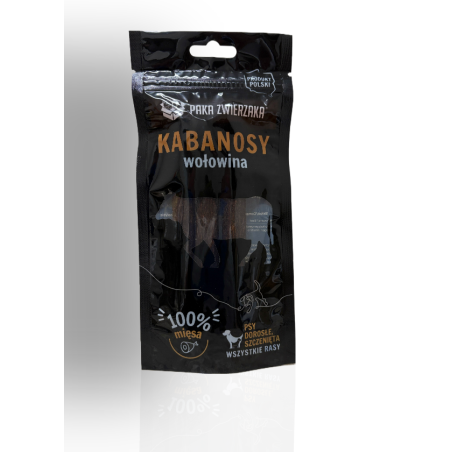 Paka Zwierzaka Kabanosy Wołowina 3szt 80g | Paka Zwierzaka