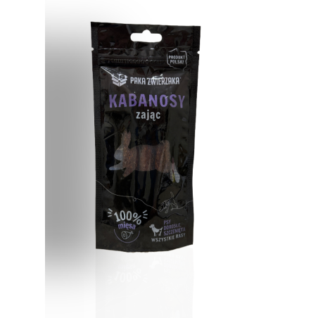 Paka Zwierzaka Kabanosy Zając 3szt 80g | Paka Zwierzaka