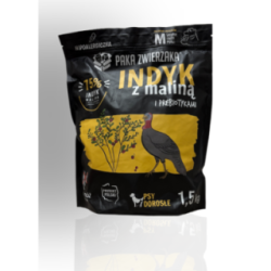 Paka Zwierzaka Karma Indyk Z Maliną M 1,5kg | Paka Zwierzaka