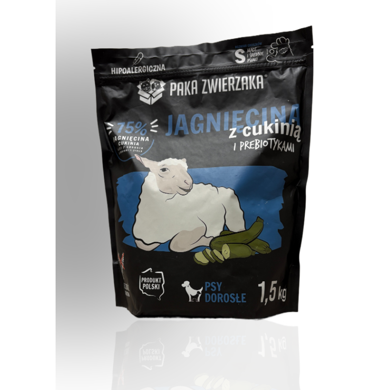 Paka Zwierzaka Karma Jagnięcina Z Cukinią S 1,5kg | Paka Zwierzaka