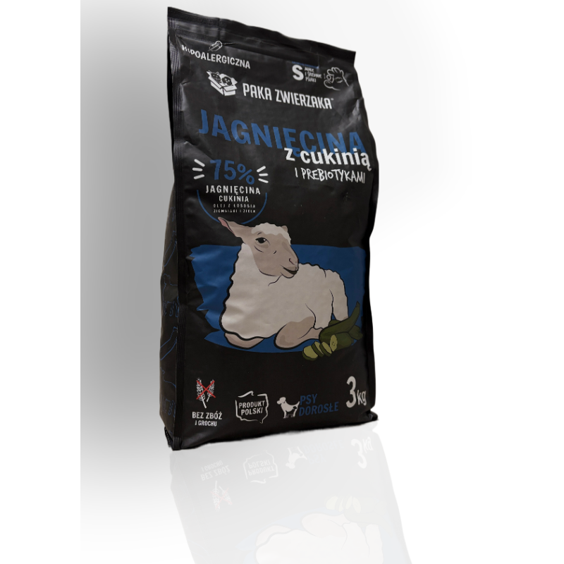 Paka Zwierzaka Karma Jagnięcina Z Cukinią S 3kg | Paka Zwierzaka
