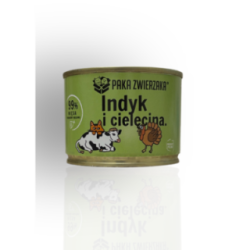 Paka Zwierzaka Karma dla Kota Indyk I Cielęcina 200g | Paka Zwierzaka
