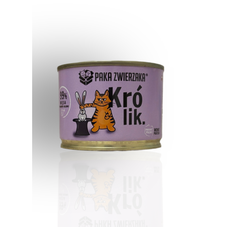 Paka Zwierzaka Karma dla Kota Królik 200g | Paka Zwierzaka