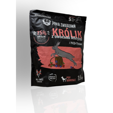Paka Zwierzaka Karma Królik Z Owocami Leśnymi S 1,5kg | Paka Zwierzaka