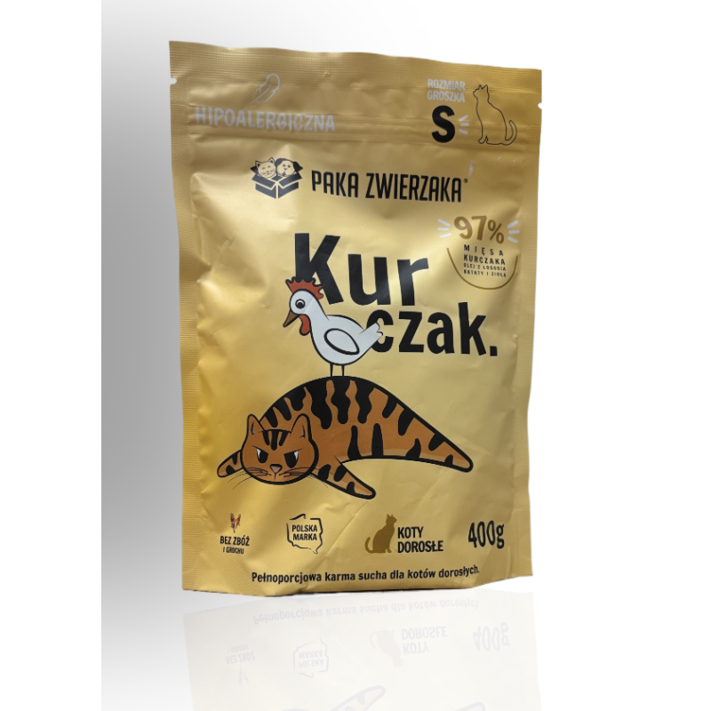Paka Zwierzaka Karma dla Kota Kurczak S 400g | Paka Zwierzaka