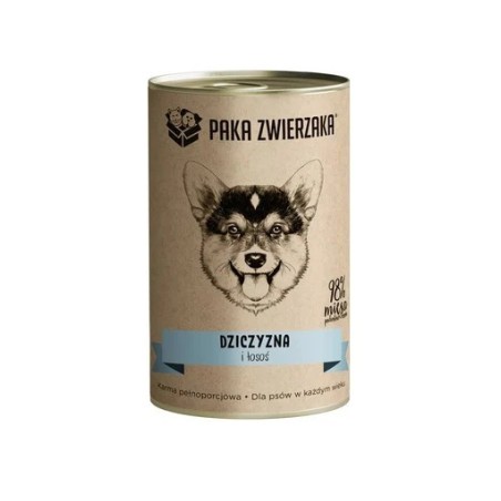 Paka Zwierzaka Karma Mokra Dziczyzna Z Łososiem 400g | Paka Zwierzaka