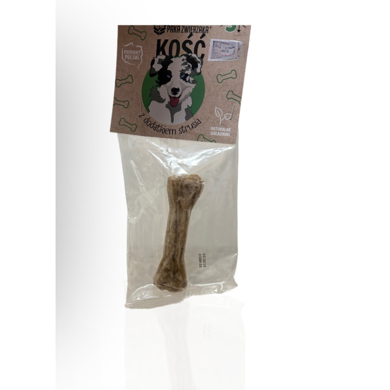 Paka Zwierzaka Kość Struś S 35g | Paka Zwierzaka