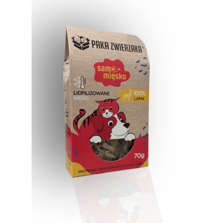 Paka Zwierzaka Liofilizowane Mięsko Lama 70g | Paka Zwierzaka