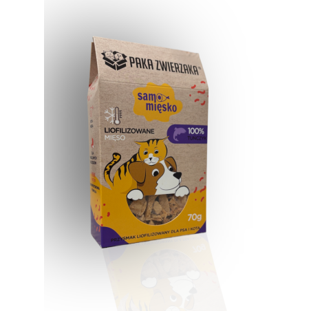 Paka Zwierzaka Liofilizowane Mięsko Tuńczyk 70g | Paka Zwierzaka