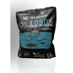 Paka Zwierzaka Karma Łosoś Z Rybami M 1,5kg | Paka Zwierzaka
