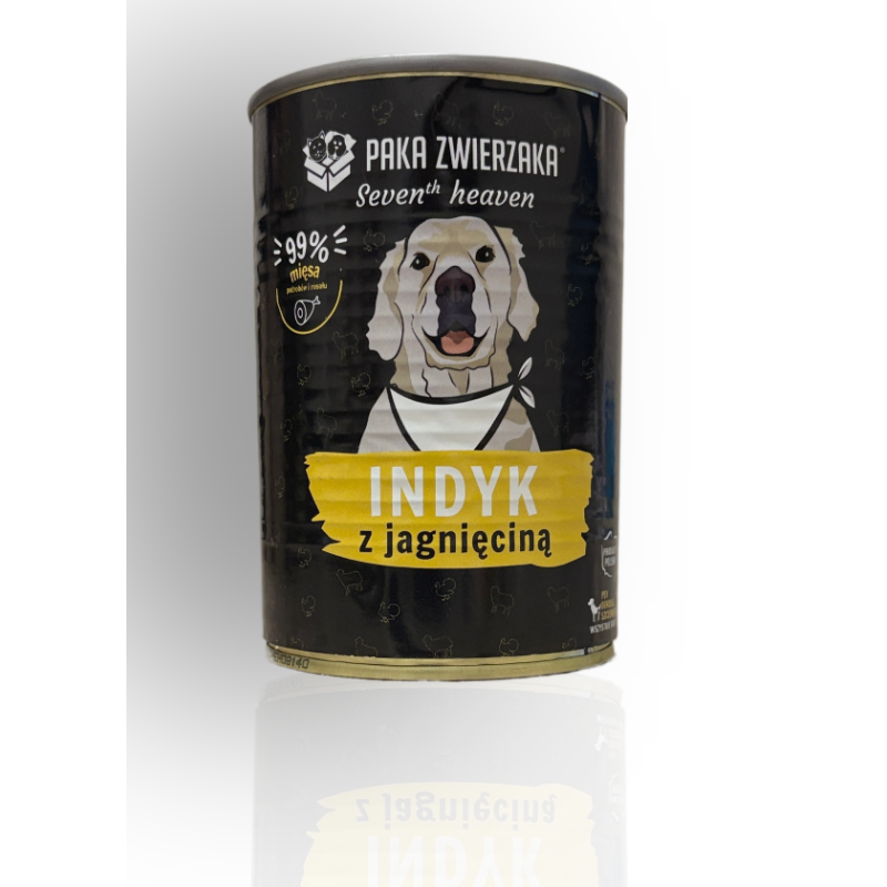Paka Zwierzaka Sh Indyk Z Jagnięciną 400g | Paka Zwierzaka