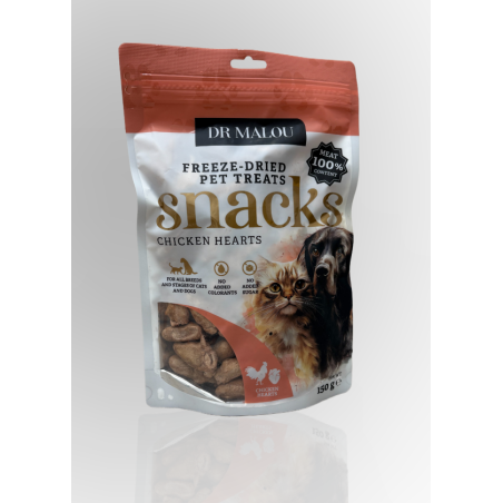 Dr Malou Liofilizowane Serca Kurczaka 150g | Dr Malou
