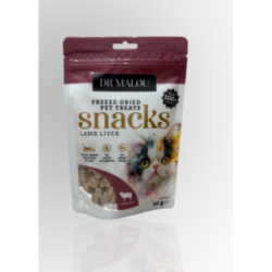 Dr Malou Liofilizowane Kostki Dla Kota Wątroba Jagnięca 50g | Dr Malou