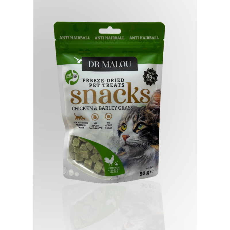 Dr Malou Kostki Kurczak Z Trawą Jęczmienną 50g | Dr Malou