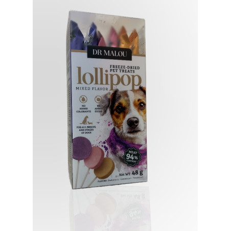 Dr Malou Liofilizowany Lizak Dla Psa 48g | Dr Malou