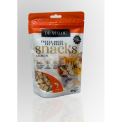 Dr Malou Liofilizowane Mięsne Kostki Dla Kota Łosoś | Dr Malou