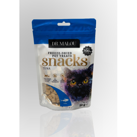 Dr Malou Liofilizowane Mięsne Kostki Dla Kota Tuńczyk 50g | Dr Malou