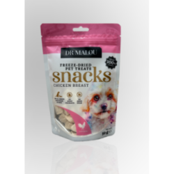 Dr Malou Liofilizowane Mięsne Kostki Dla Psa Kurczak 50g | Dr Malou