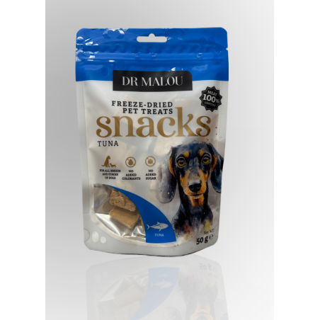 Dr Malou Liofilizowane Mięsne Kostki Dla Psa Tuńczyk 50g | Dr Malou