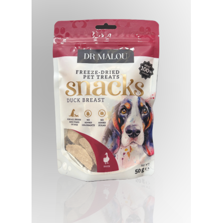 Dr Malou Liofilizowana Pierś Kaczki Dla Psa 50g | Dr Malou