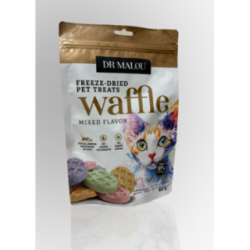Dr Malou Wafle Dla Kota Z Liofilizowanego Mięsa Kurczaka Mix 60g | Dr Malou