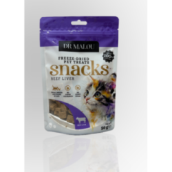 Dr Malou Mięsne Kostki Dla Kota Wątroba Wołowa 50g | Dr Malou