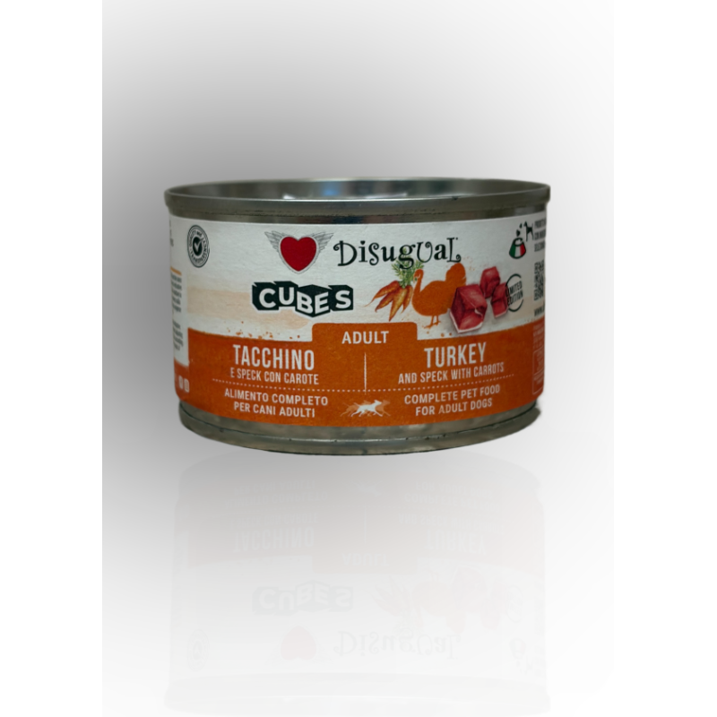 Disugual Cubes Adult Indyk Szynka Marchewka 150g | Disugual