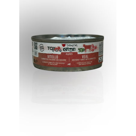 Disugual Cubes Puppy Cielęcina Indyk 85g | Disugual