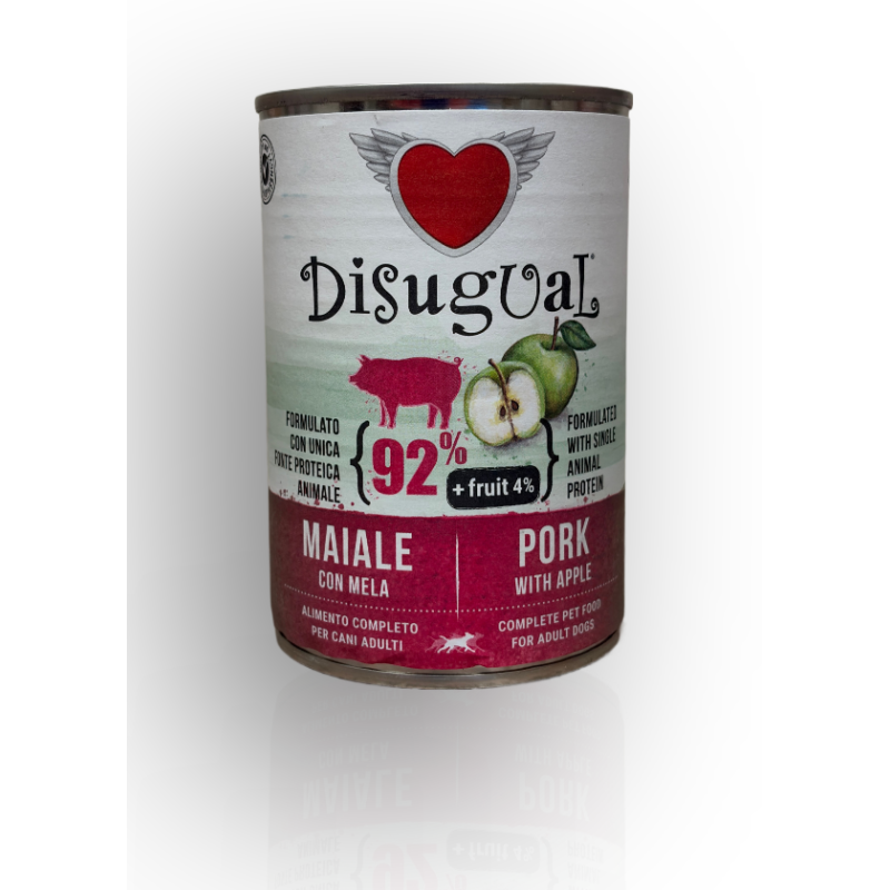 Disugual Adult Wieprzowina Jabłko 400g | Disugual