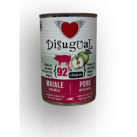 Disugual Adult Wieprzowina Jabłko 400g | Disugual