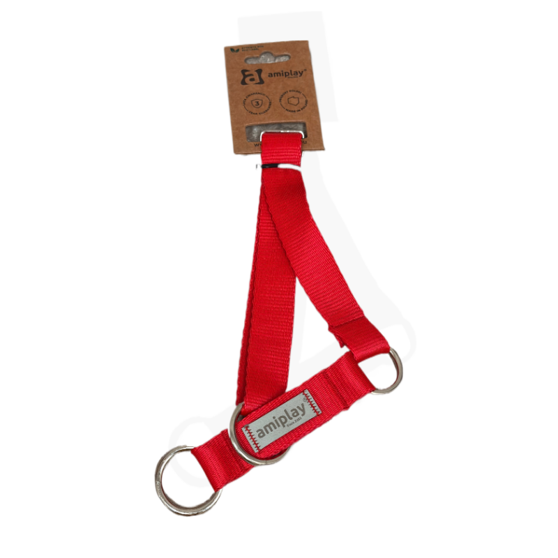 Amiplay Obroża półzaciskowa Samba L czerwona | Amiplay