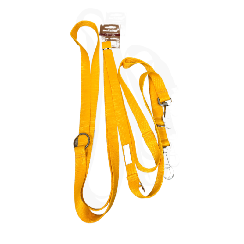 Amiplay Smycz Samba 8in1 M 200–400 cm 2 cm żółta | Amiplay