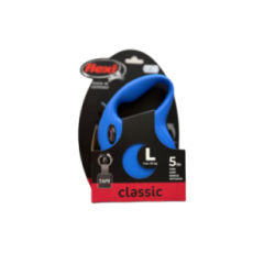 Flexi Smycz automatyczna Classic M 5m niebieska | Flexi