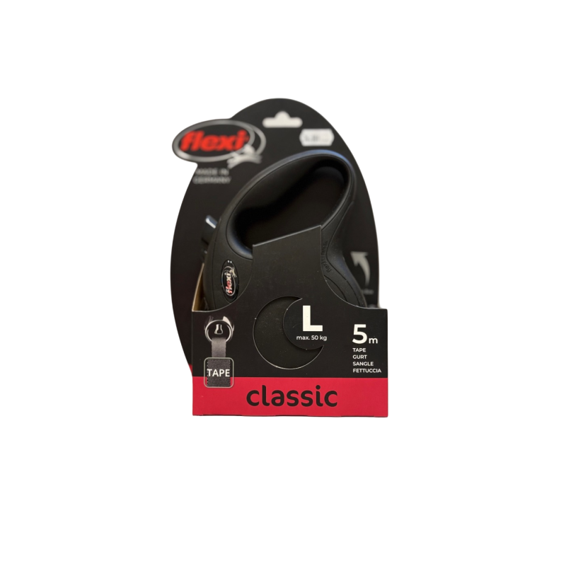 Flexi Smycz automatyczna Classic M 5m czarna | Flexi
