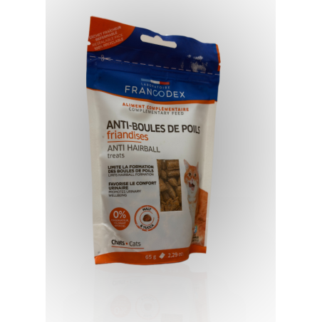 Francodex Smaczki dla kota odkłaczanie 65g | Francodex