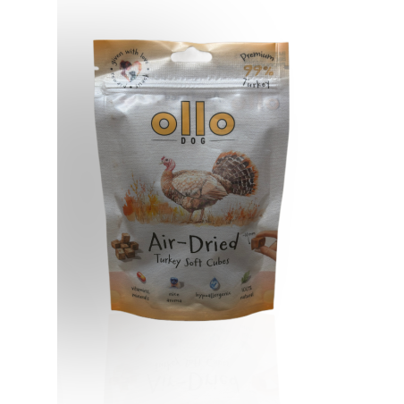 Ollo Air Dried Turkey Cubes 80g | Ollo
