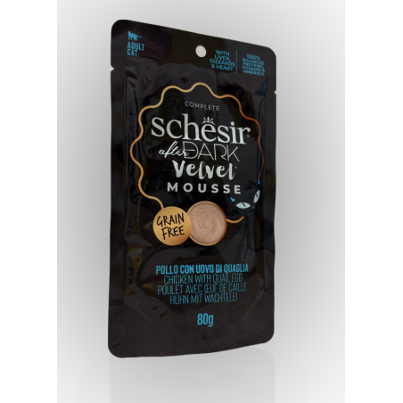 Schesir after Dark Velvet Mousse kurczak z jajkiem przepiorczym 70g | Schesir