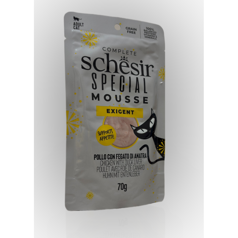 Schesir Special Mousse kurczak z wątrobą kaczki 70g | Schesir