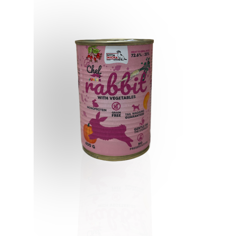 Syta Micha Chef Królik z Warzywami Junior 400 g | Syta Micha