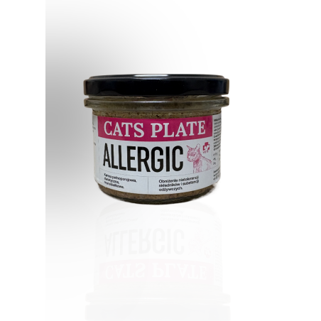 Cats Plate Vet Allergic 180g | Monobiałkowa karma